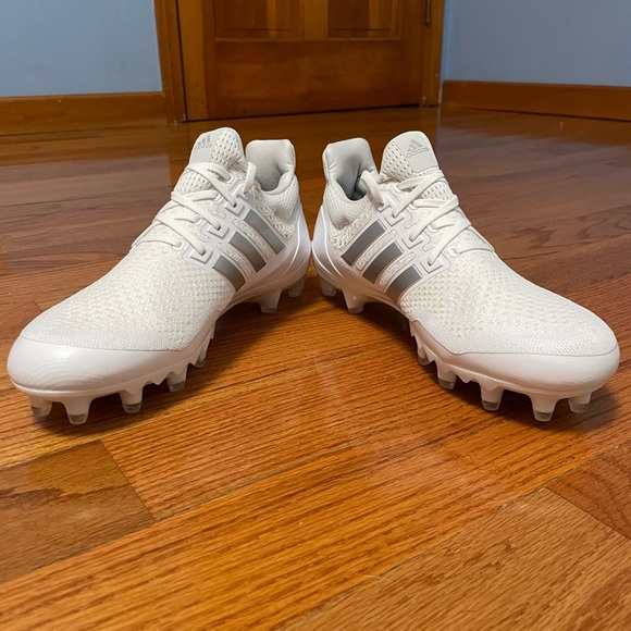 Adidas UltraBoost PE Football Cleats Men's 12 White Gray Silver Chrome HP8836 - Picture 4 of 12
